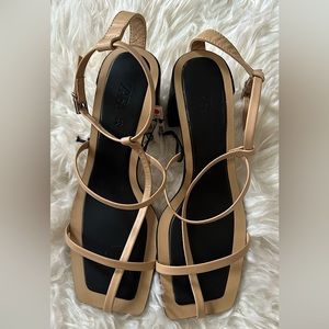 Zara | Leather Ankle Strap | Zara Sandal Heels
